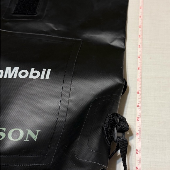 Filson Black Roll-Top Backpack with ExxonMobil Logo - Picture 11 of 12
